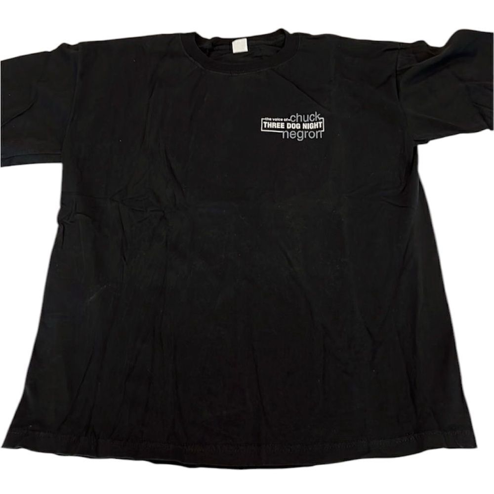 Vintage authentic autographed Chuck NegronT-shirt signed on image mens szXL EVC